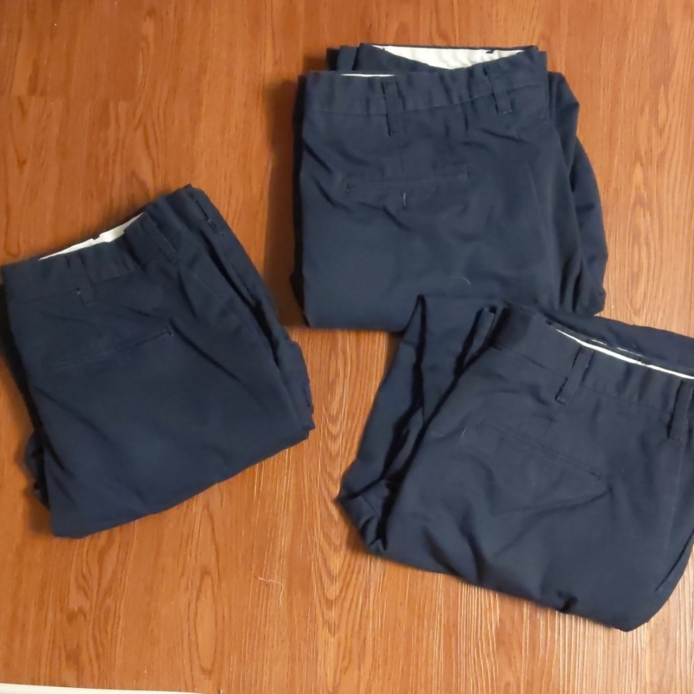 WearGuard Men's Work Cargo Pants, Navy Blue, 3 for $13